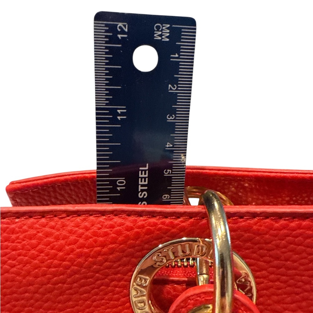 Elegant Badgley Mischka NWT Red Tote Handbag - Picture 6 of 8